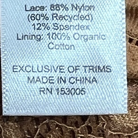 NWT Free People x WE ARE HAH Chase Me Down Panty XL X-Large Brown Sugar Lace - Picture 11 of 15